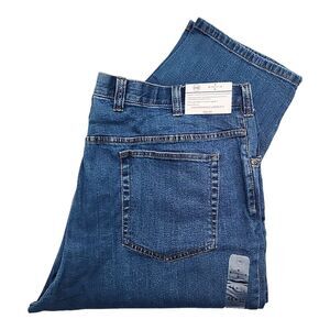 HB Harbor Bay Men's Jeans Blue 44x30 Performance Loose Fit Stretch Denim New